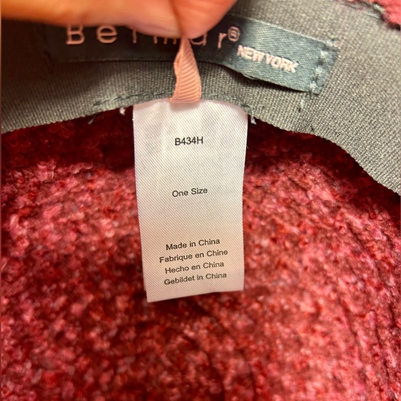 Betmar New York Willow Knit Cloche Hat color: Bordeaux Multi - Picture 6 of 8